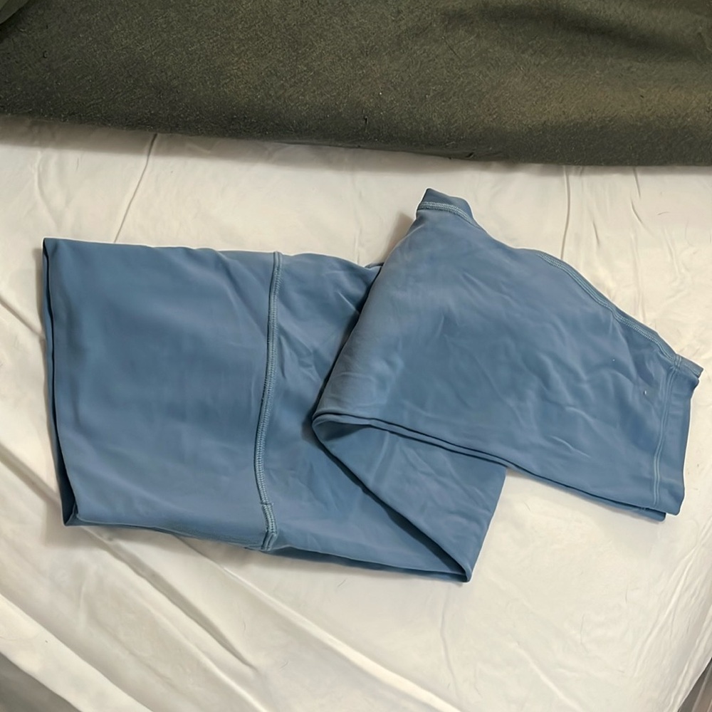 Lululemon Align High Rise 23” crop In Utility Blue size 12